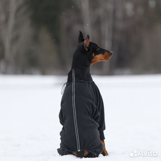 Флисовый комбинезон-толстовка для собак (р25-70)