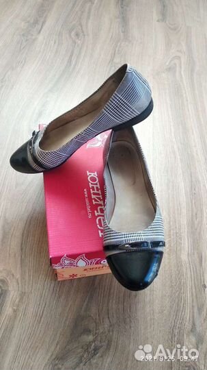 Туфли натуральная кожа 39
