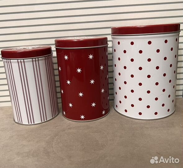 Набор металлических баночек Икеа Vinter 2020