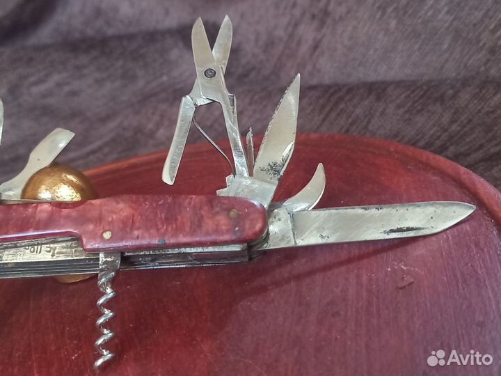 Старинный перочинный ворсовский нож СССР