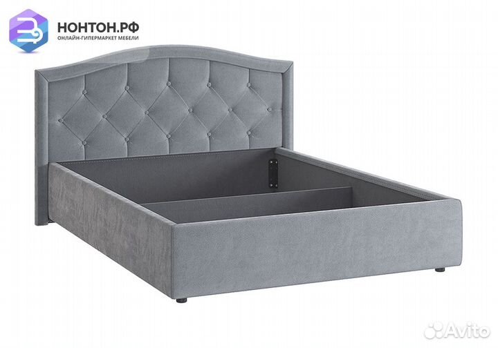 Кровать Верона 2 1.4 м серая