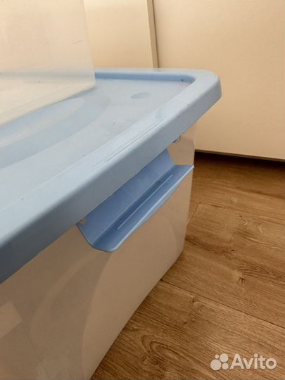 Контейнер/ящик пластиковый с крышкой для вещей