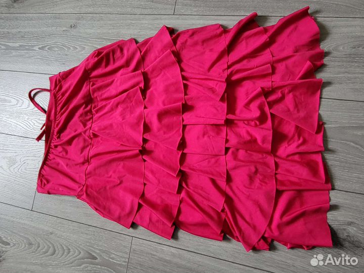 Платье коктейльное, с шлейфом 42, 44