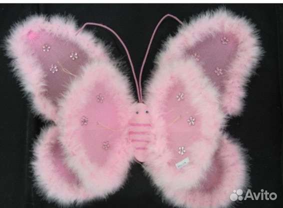 Крылья бабочки розовые, костюм