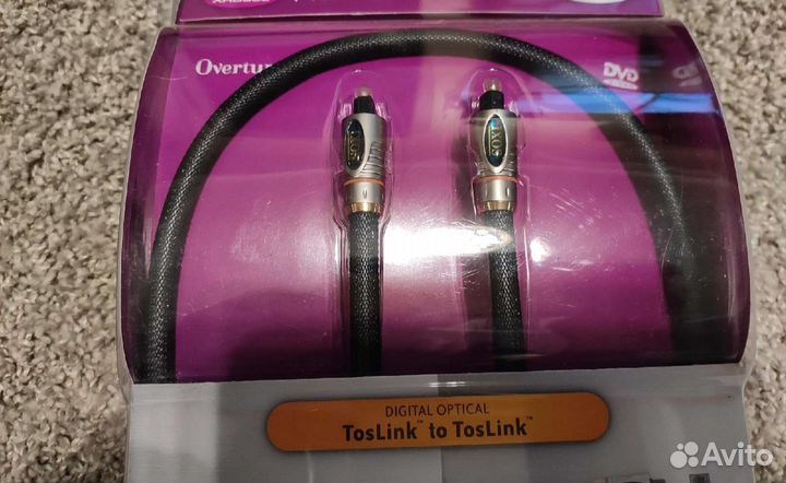 Оптический кабель Toslink ixos 2 м. (новый)