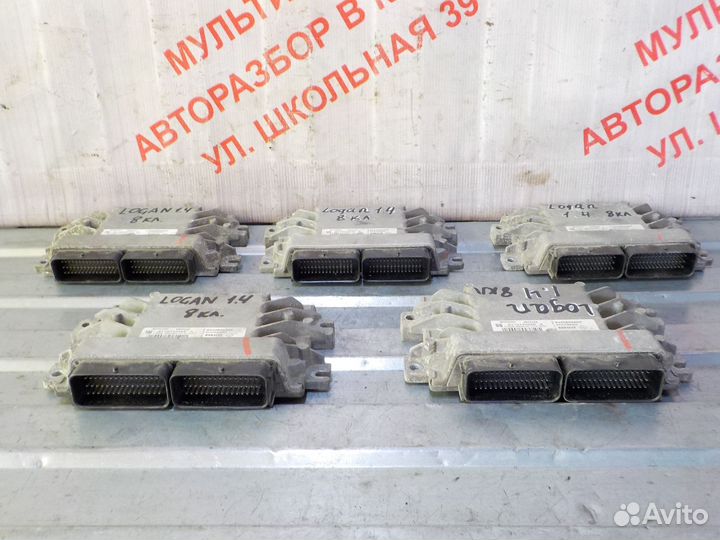 Блок управления двигателем Рено Логан 1 1.4л 8кл