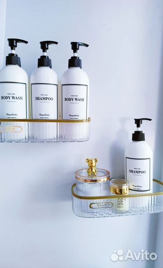 Полка для ванной комнаты и кухни набор 2 шт