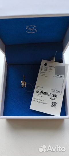 Золотые серьги Sokolov