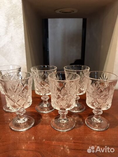 Хрустальные рюмки Дятьковский хрусталь новые