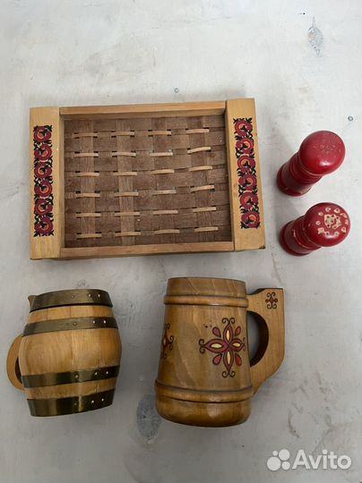 Посуда из дерева и бересты