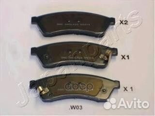 Колодки торм.диск. ppw03af Japanparts
