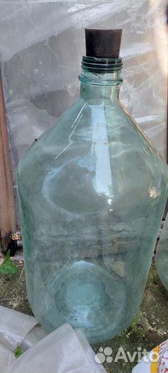 Бутыль стеклянная СССР 10л,20л