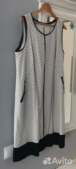 Платье женское, р. 54-56,лён