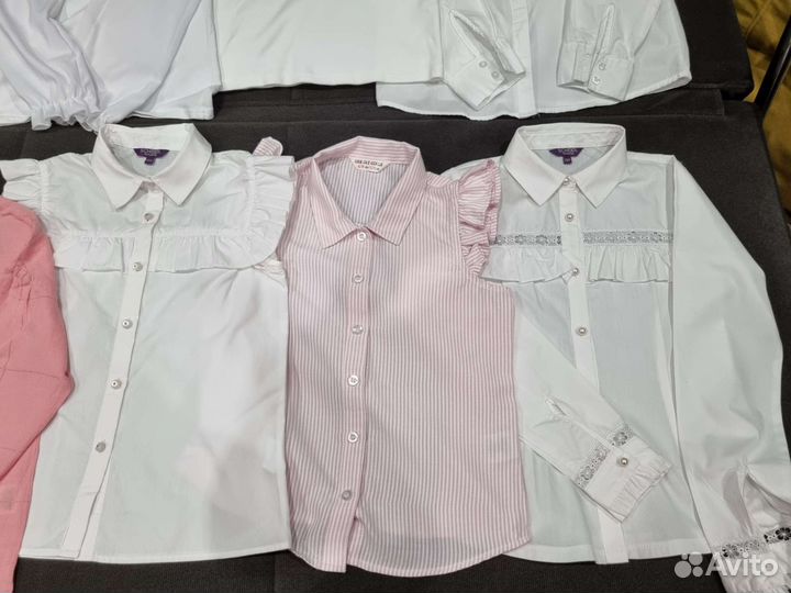 Блузка школьная для девочки 122-134-140-146