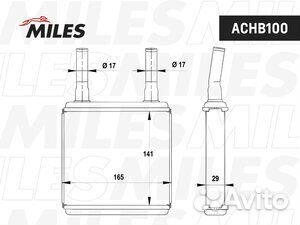 Радиатор отопителя (печки) для hyundai atos