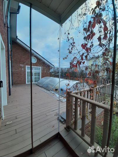 Безрамное остекление веранд