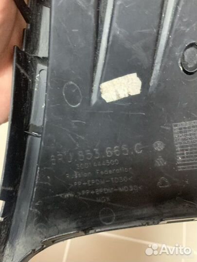 Решетка в бампер левая Volkswagen Polo