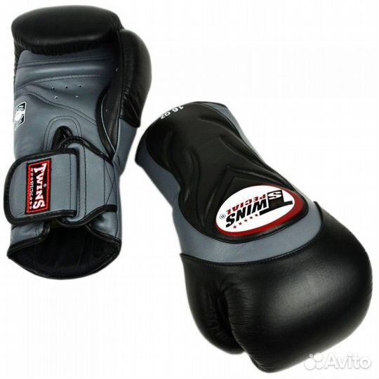Перчатки на липучке Twins Special (bgvl-6 black/gr