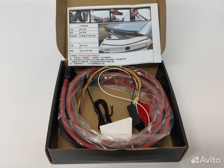 Светодиодный спойлер 130 см черный глянец