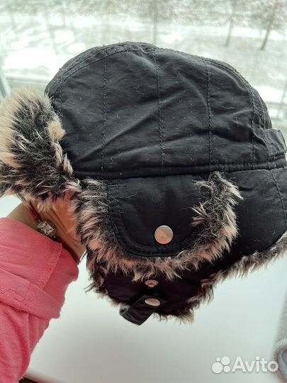 Шапка зимняя, ушанка зимняя H&M, варежки шерстяные