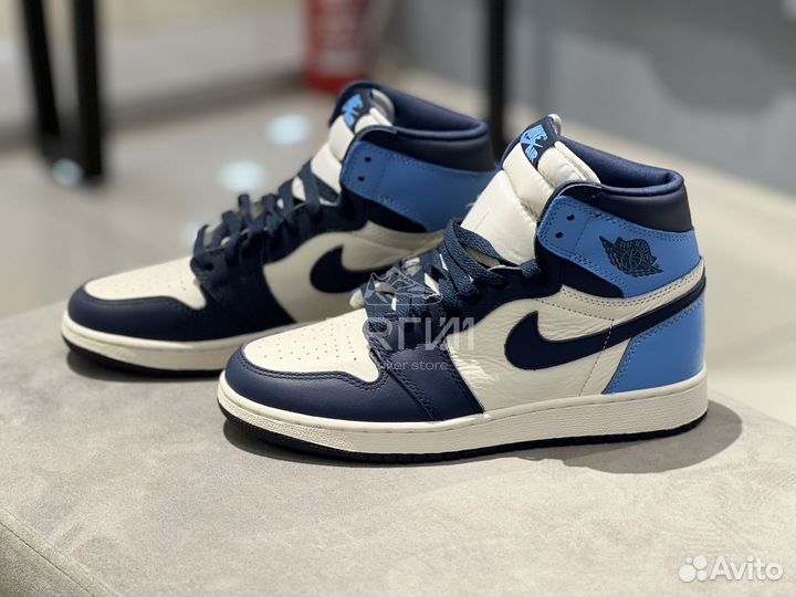 Кроссовки Nike Air Jordan 1 Mid Obsidian