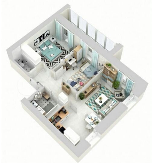 3-к. квартира, 59 м², 1/14 эт.