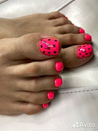 Педикюр всё включено (снятие,педикюр,покрытие+SPA)