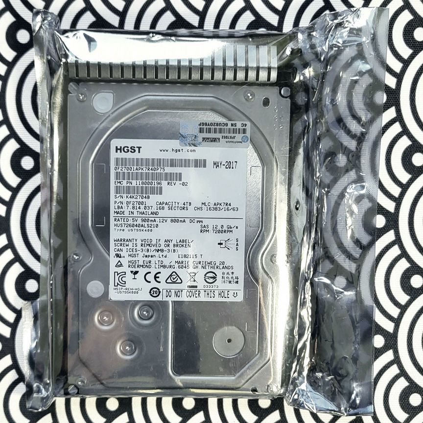 [819079-001] Жесткий Диск Hpe Hdd 4tb 3.5'' 12g Sas 819079-001