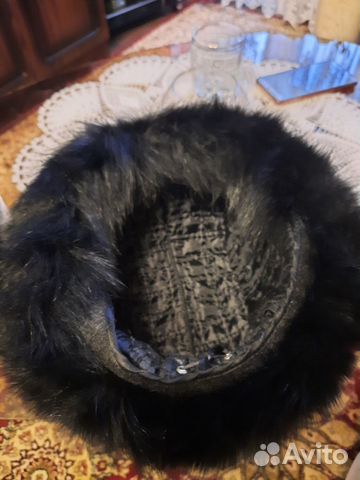 Шапка женская кожаная