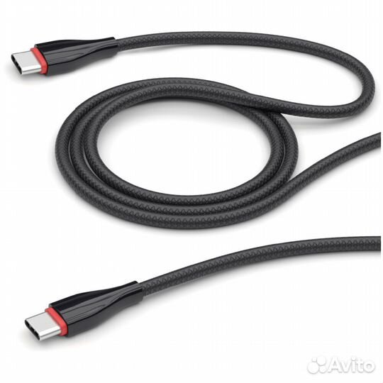 Кабель USB2.0 Type C-Type C 1m черный #380128