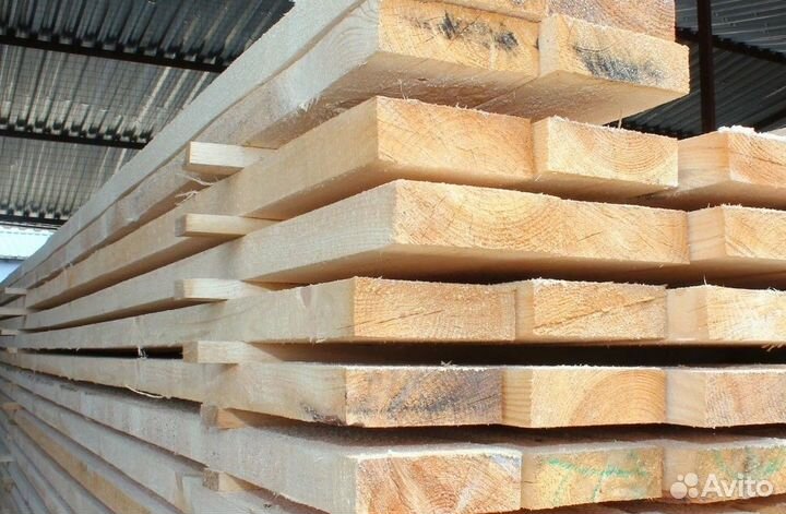 Доска сухая строганная 45х195х6000