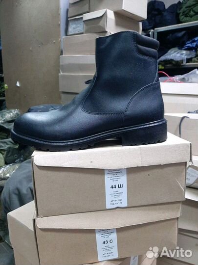 Полусапоги офицерские (меховые)