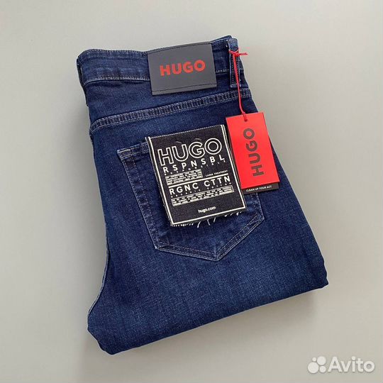 Мужские джинсы Hugo boss синие