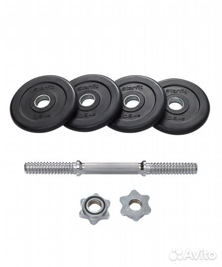 Гантель разборная обрезиненная в коробке