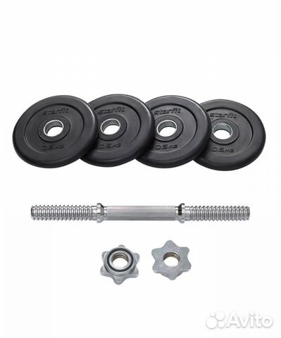 Гантель разборная обрезиненная в коробке