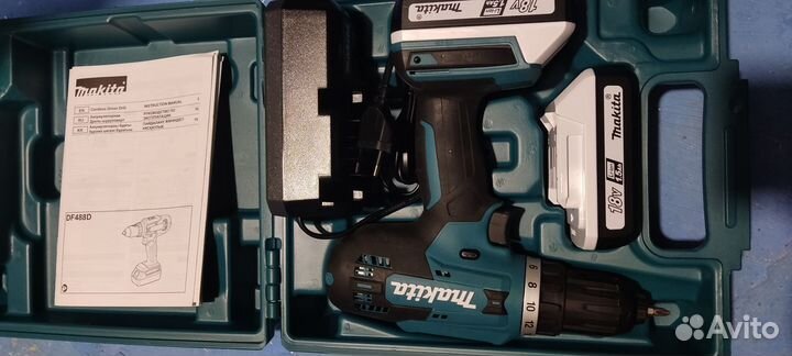 Дрель Шуруповерт Makita DF488DWE