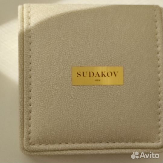 Запонки серебряные с обсидианом