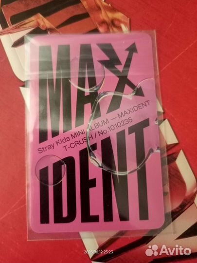 Stray kids карта Сынмина maxident, мини постер I.N