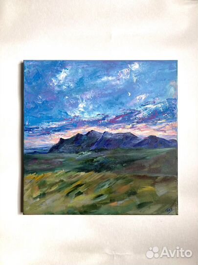 Картина пейзаж Крыма акрил