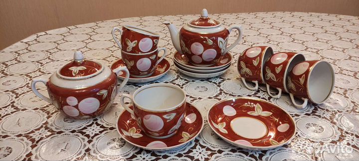 Сервиз чайный Вербилки слива