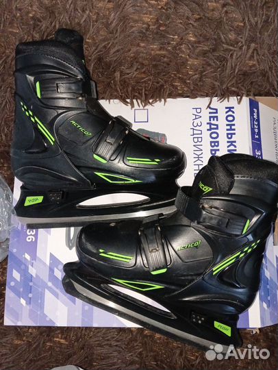 Коньки ледовые раздвижные