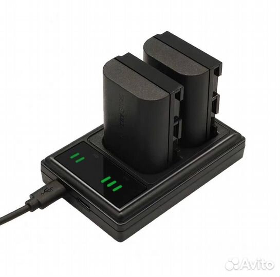 Зарядное устройство для 2 аккумуляторов LP-E6