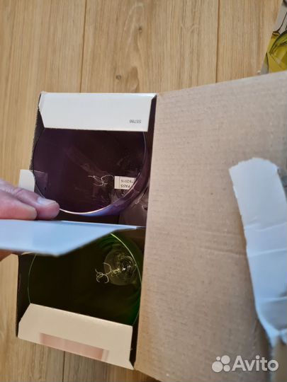 Новый набор бокалов 2 шт. bohemia (2 набора)