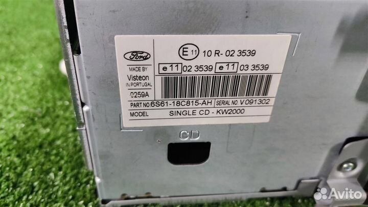 Магнитола Ford Fiesta (CBK) 2007