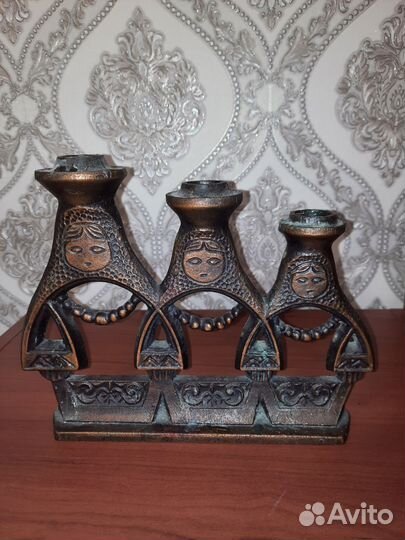 Подсвечник латунь СССР