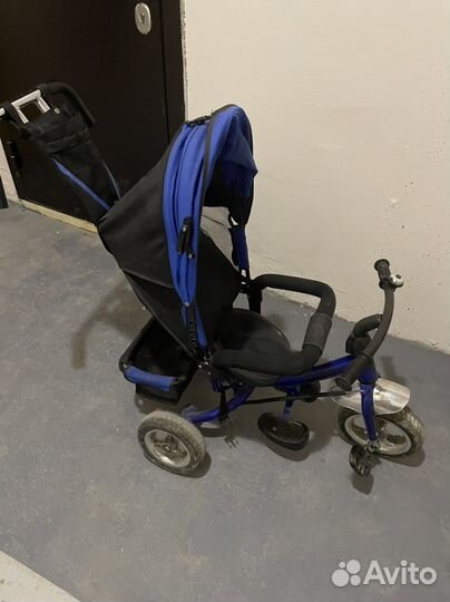 Велосипед коляска с ручкой
