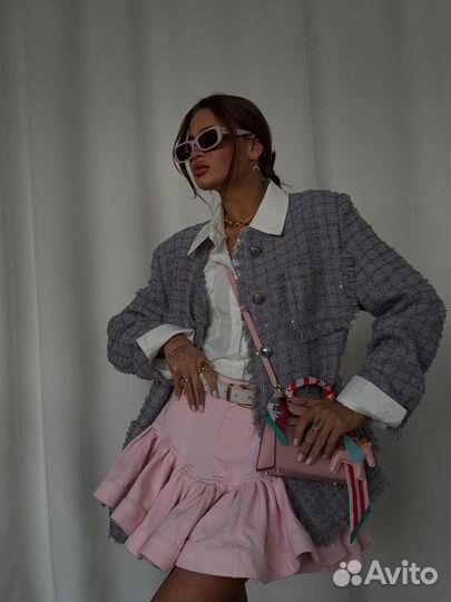 Юбка джинсовая розовая пышная Zimmerman