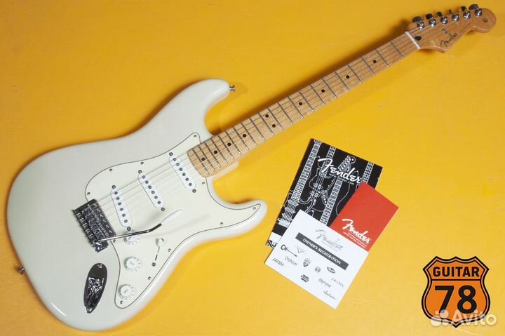 Топовый мекс Fender Stratocaster Ash White Blonde