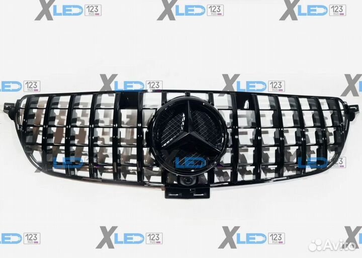 Решетка радиатора Mercedes GLE W166 GT AMG black