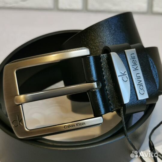 Мужской кожаный ремень calvin klein